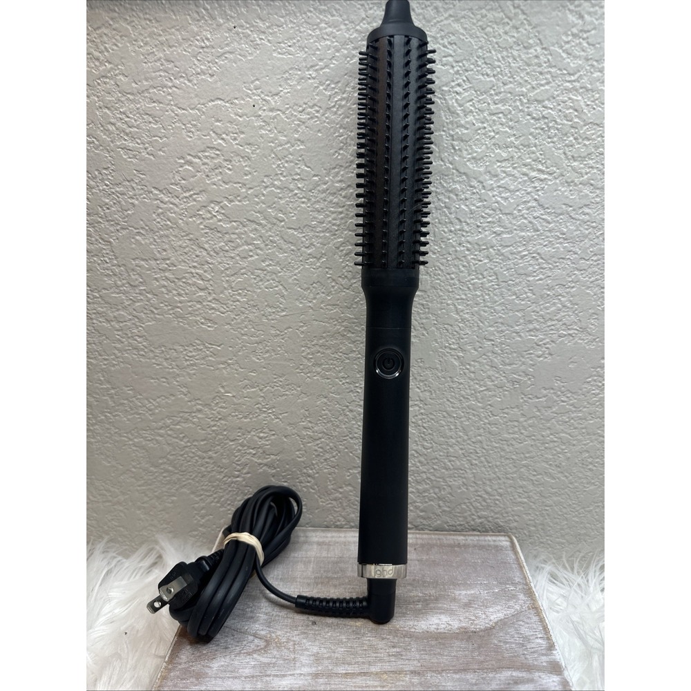 $75 🌙 GHD RISE™ VOLUMIZING HOT BRUSH IN BLACK, FAST SHIP PRISTINE WORKS